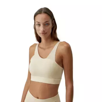 Jin Born Living Yoga Женский топ для йоги, бежевый