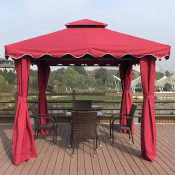 Jingdian Guangnian четырехстоечная палатка, четырехугольная палатка, тент, четырехстоечная палатка 3/3 метра с марлей/