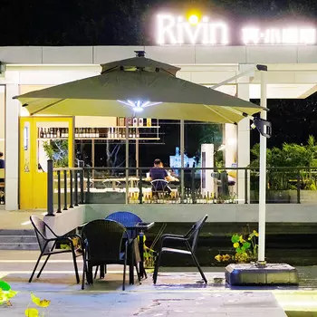 Jingdian Guangnian дворовый зонтик цвета хаки квадратный 3X3 метра (с резервуаром для воды на 260 кошек)