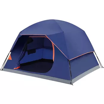 Jingdian Guangnian JDGN двойная палатка для кемпинга, синяя, по умолчанию для 3-4 человек
