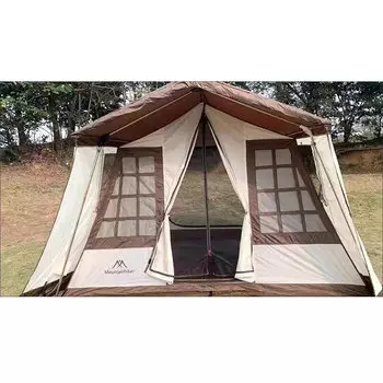 Jingdian Guangnian JDGN кемпинговая двухслойная палатка для дома (коричневый) / цвет слоновой кости