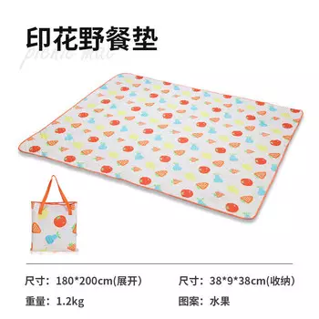 Jingdian Guangnian JDGN коврик для пикника влагостойкий коврик для кемпинга Королевство динозавров 200/145 см красочные фрукты 200/180 см