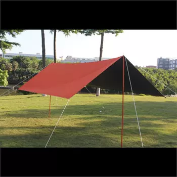 Jingdian Guangnian JDGN непромокаемая беседка для отдыха на открытом воздухе, для нескольких человек, для кемпинга, кемпинга, беседка, оранжевый, красный 35, оранжево-красный 35