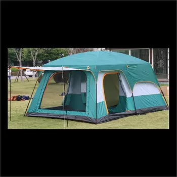 Jingdian Guangnian JDGN водонепроницаемая большая палатка для кемпинга на открытом воздухе, цвет сыра 4/6, зеленый в стиле милитари 5/8