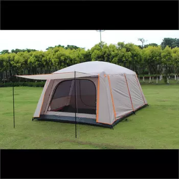 Jingdian Guangnian JDGN, водонепроницаемая большая палатка для кемпинга, сырного цвета 5/8, «все включено», серебряный клей, цвет хаки 4/6
