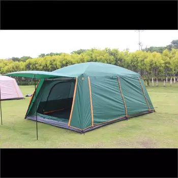 Jingdian Guangnian JDGN, водонепроницаемая большая палатка для кемпинга, коричневого цвета, 5/8, «все включено», серебряный клей, темно-зеленый, 4/6
