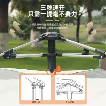 Jingdian Guangnian кемпинг полностью автоматическая складная палатка индиго двухдверная палатка с двумя окнами 34 человека 21021014 одиночная палатка