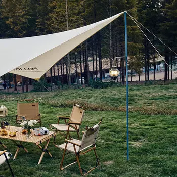 Jingdian Guangnian навес для кемпинга, навес из алюминиевого сплава, палатка, фойе, опорный столб, белое золото, 24 метра