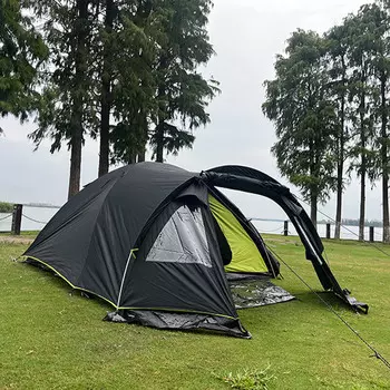 Jingdian Guangnian непромокаемая двухслойная походная палатка обычного цвета 340x240x138 см