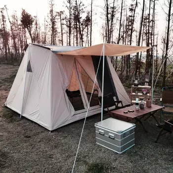 Jingdian Guangnian ретро весенняя палатка цвета хаки на 34 человека темно-серая
