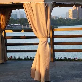 Jingdian Guangnian Римский тент садовый тент 25x25 классическая модель с двойными сторонами, включая двойные шторы