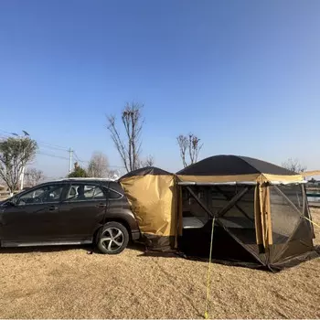 Jingdian Guangnian с задним расширением, шестиугольная палатка, 25 метров, непромокаемая ткань, 4/1230, однодверное полное окно, без непромокаемой ткани