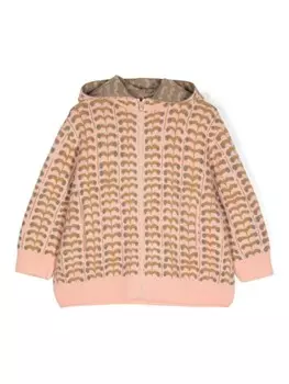 Jnby by JNBY кардиган оверсайз с капюшоном, розовый