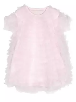 Jnby by JNBY мини-платье с сетчатыми вставками, розовый