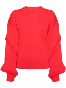 JNBY джемпер оверсайз в рубчик, красный