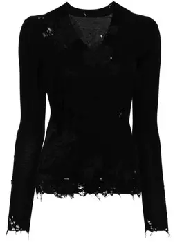 JNBY футболка с цветочной вышивкой, черный