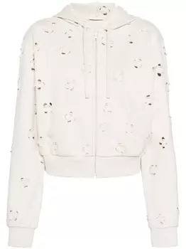 JNBY худи с вырезами, белый