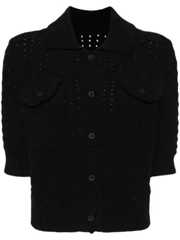 JNBY кардиган с короткими рукавами, черный