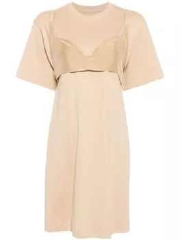 JNBY многослойное платье, коричневый