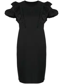JNBY платье с оборками, черный
