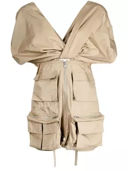 JNBY рубашка с открытыми плечами, коричневый