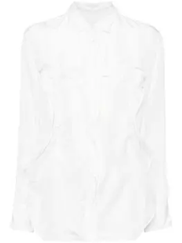 JNBY шелковая рубашка с длинными рукавами, белый