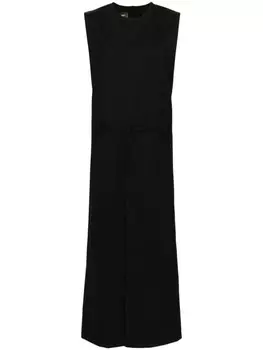 JNBY шерстяное платье с разрезом спереди, черный