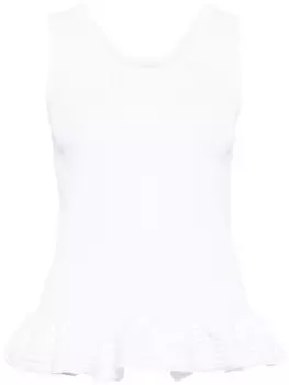 JNBY топ с баской, белый