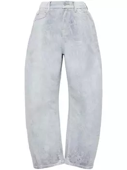 JNBY зауженные джинсы с графичным принтом, синий