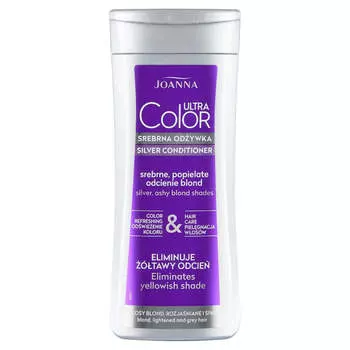 Joanna Кондиционер для волос Ultra Color с серебристым оттенком серебристо-пепельный блонд 200г