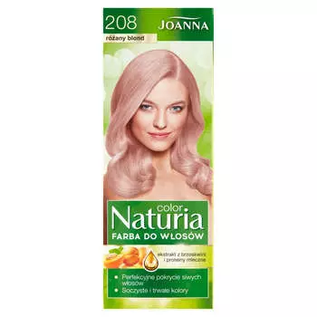 Joanna Краска для волос Naturia Color 208 Розовый Блонд