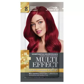 Joanna Оттеночный шампунь Multi Effect 06 Красная вишня 35г