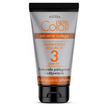 Joanna Ultra Color кондиционер для волос, подчеркивающий и освежающий оттенки рыжего и медного на окрашенных или натуральных волосах, 100 г
