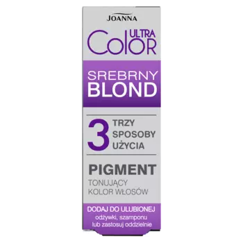 Joanna Ultra Color серебряный пигмент для серебристо-русых волос, 100 мл