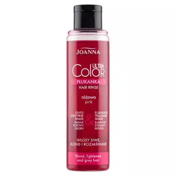 Joanna Ultra Color System Hair Rinse ополаскиватель для волос, придающий розовый оттенок Розовый 150мл