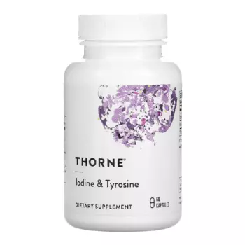 Йод и тирозин Thorne Research, 60 капсул