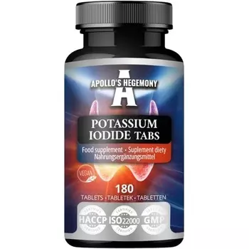 Йодид калия 150 мкг на порцию 180 веганских таблеток Apollo's Hegemony