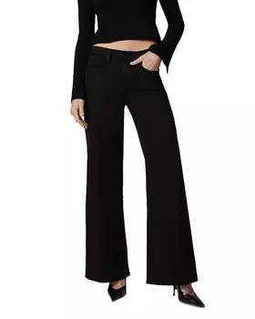 Joe's Jeans Черные широкие джинсы с низкой посадкой Lou Lou, черный