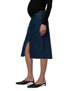 Joe's Jeans Джинсовая юбка с поясом для беременных Joplin, синий