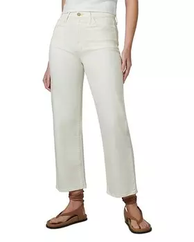 Joe's Jeans Молочные широкие джинсы с высокой посадкой The Blake, белый