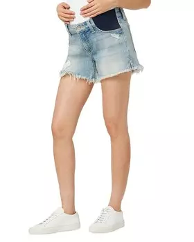 Joe's Jeans Шорты для беременных со средней посадкой Ozzie, Огайо, синий