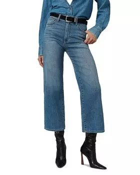 Joe's Jeans Укороченные широкие джинсы The Blake с высокой посадкой цвета No Promise, синий