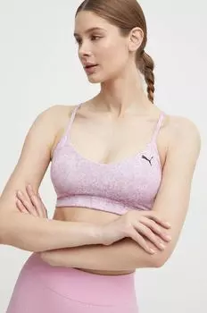 Йогини бюстгальтер для йоги Puma, розовый