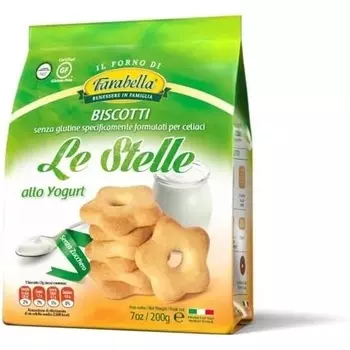 Йогурт Farabella Biscotti Le Stelle без сахара 200г Bioalimenta Srl
