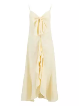 Johanna Ortiz льняной топ Zambra, желтый