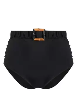 Johanna Ortiz плавки бикини Mahara со сборками, черный