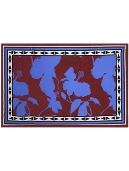 Johanna Ortiz шарф Elongo с цветочным принтом, красный