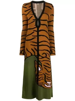 Johanna Ortiz трикотажное платье Taming The Tiger, коричневый