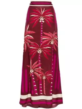 Johanna Ortiz юбка макси Ritmo Llanero, красный