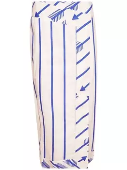 Johanna Ortiz юбка миди Mar de Cortes, белый